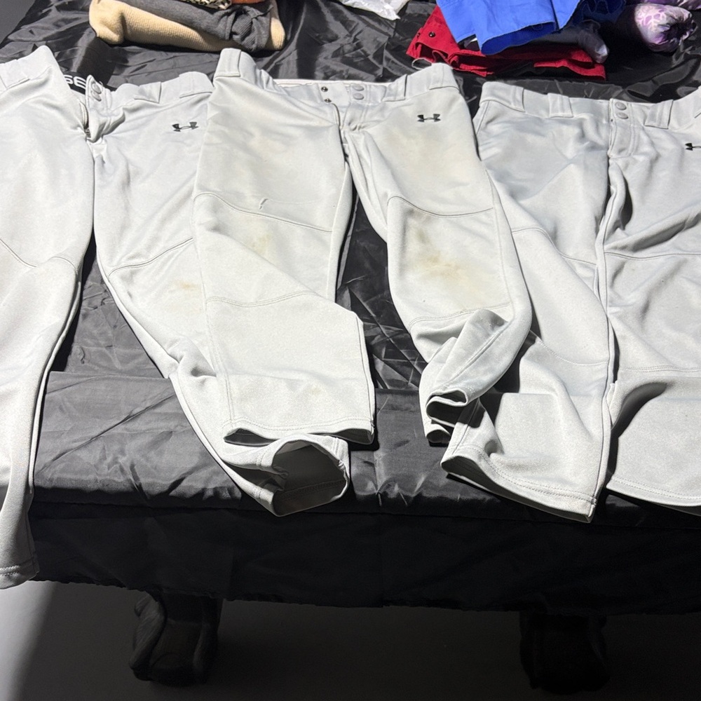 Under Armour Light Gray Youth Athletic Pants